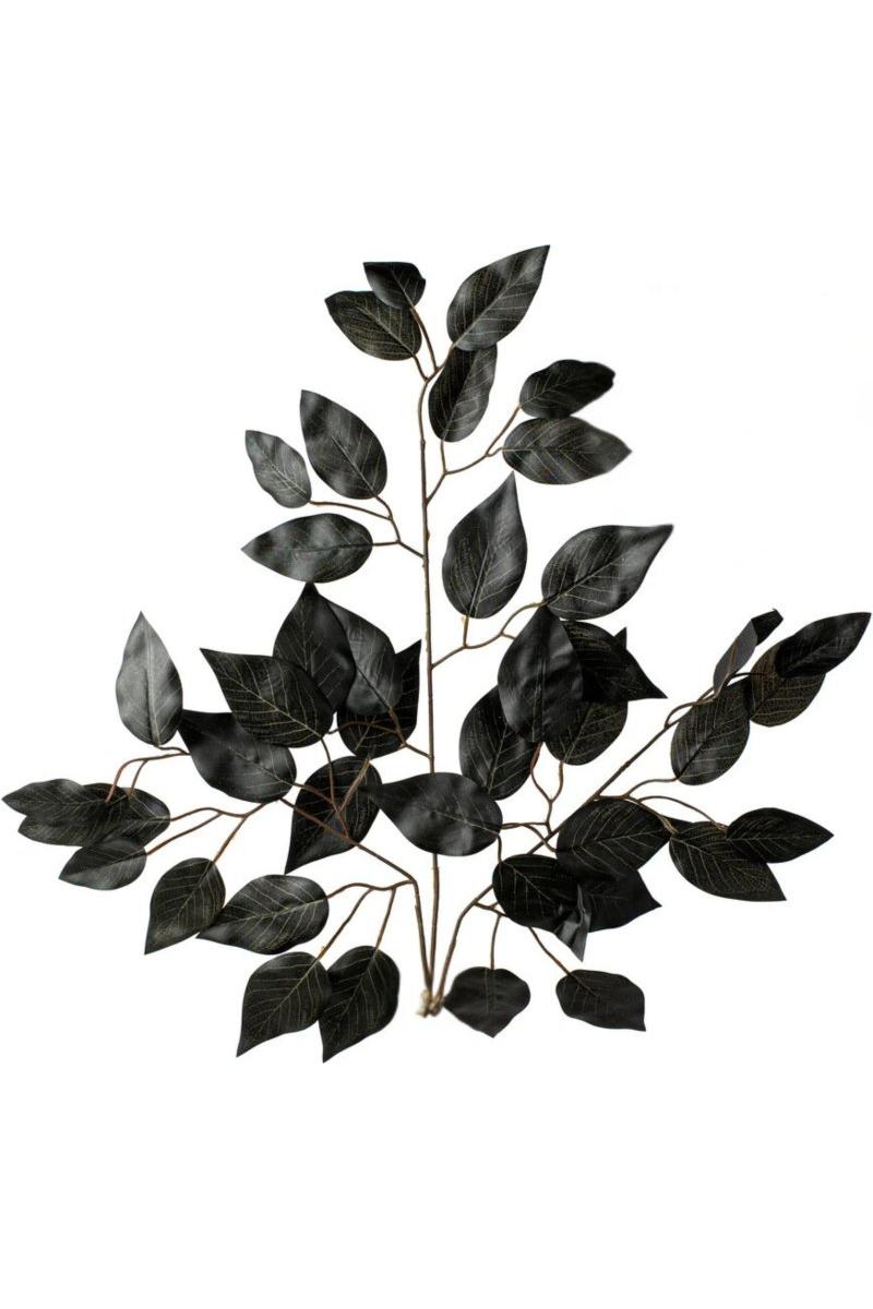 Shop For 23" Silk Ficus Spray: Black (Set of 12)