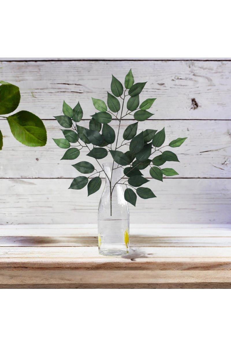 Shop For 23" Silk Ficus Spray: Green (Set of 12)