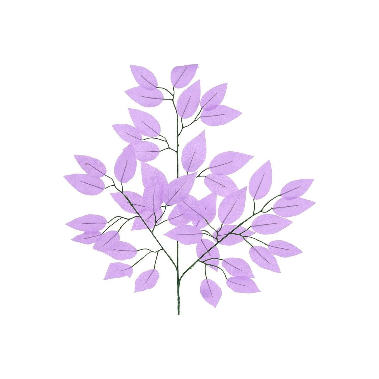 Shop For 23" Silk Ficus Spray: Lavender (Set of 12)