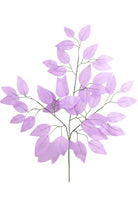 Shop For 23" Silk Ficus Spray: Lavender (Set of 12)