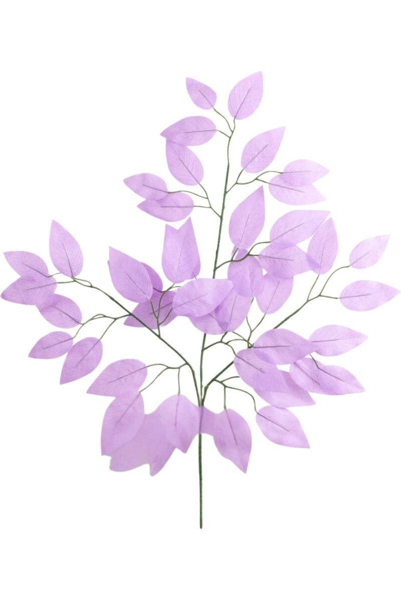 Shop For 23" Silk Ficus Spray: Lavender (Set of 12)