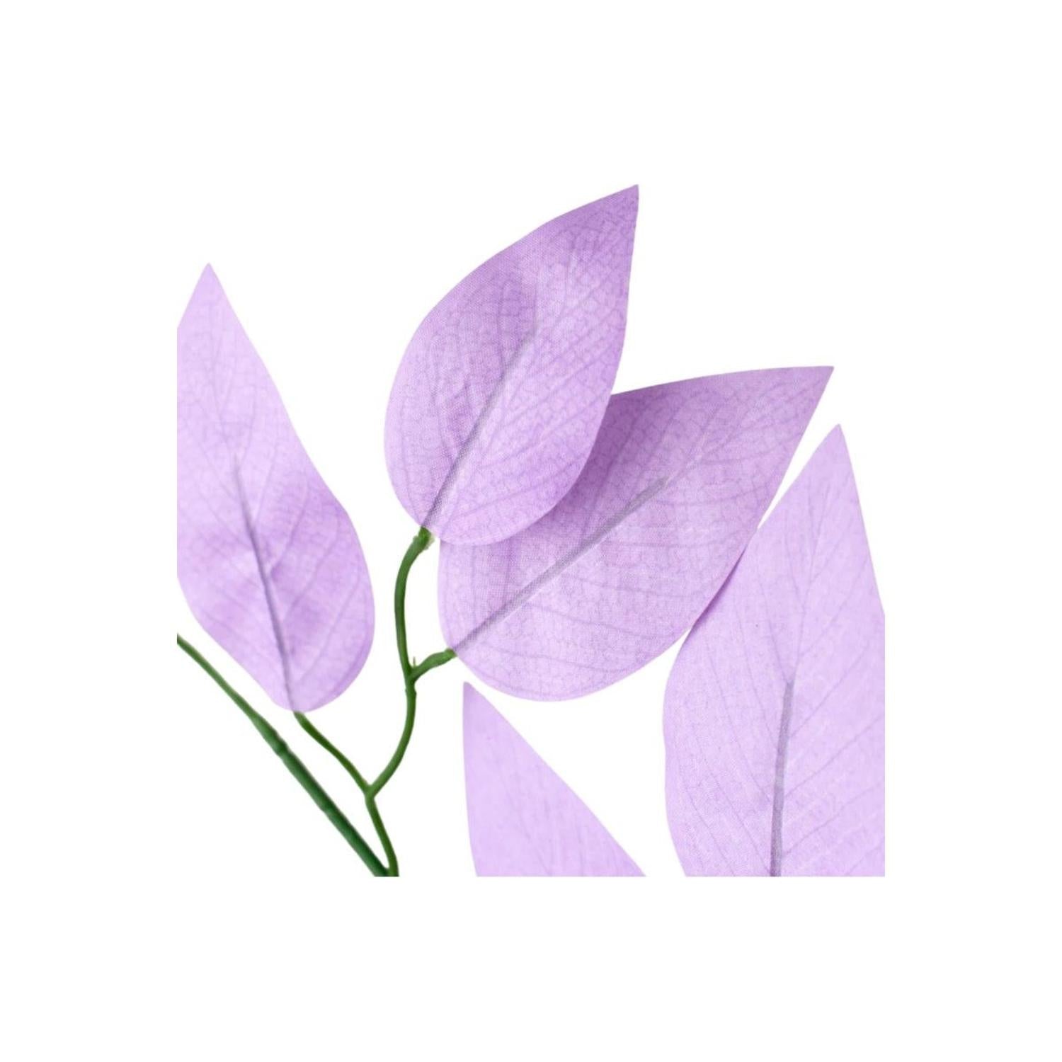 23" Silk Ficus Spray: Lavender (Set of 12)