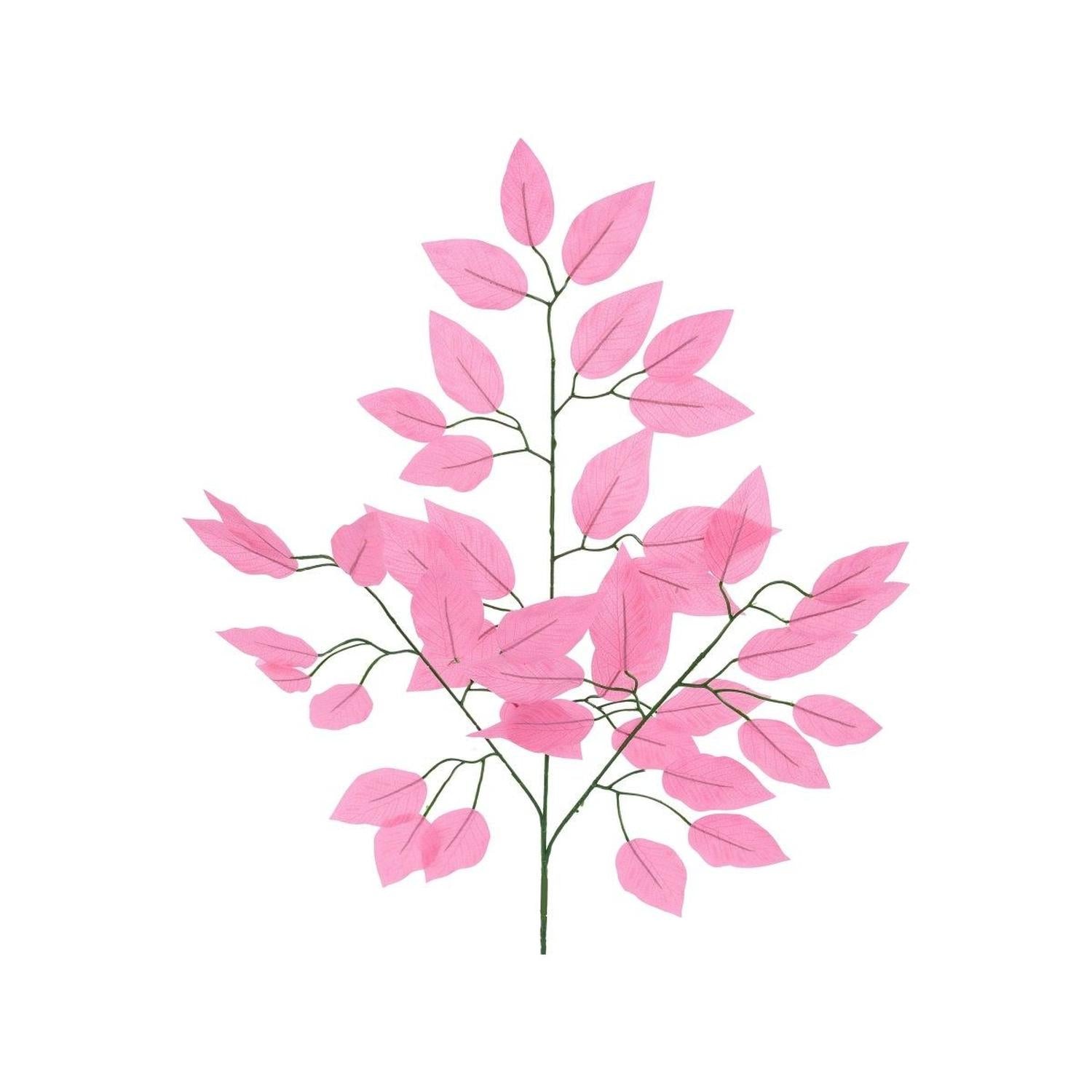 23" Silk Ficus Spray: Light Pink (Set of 12)