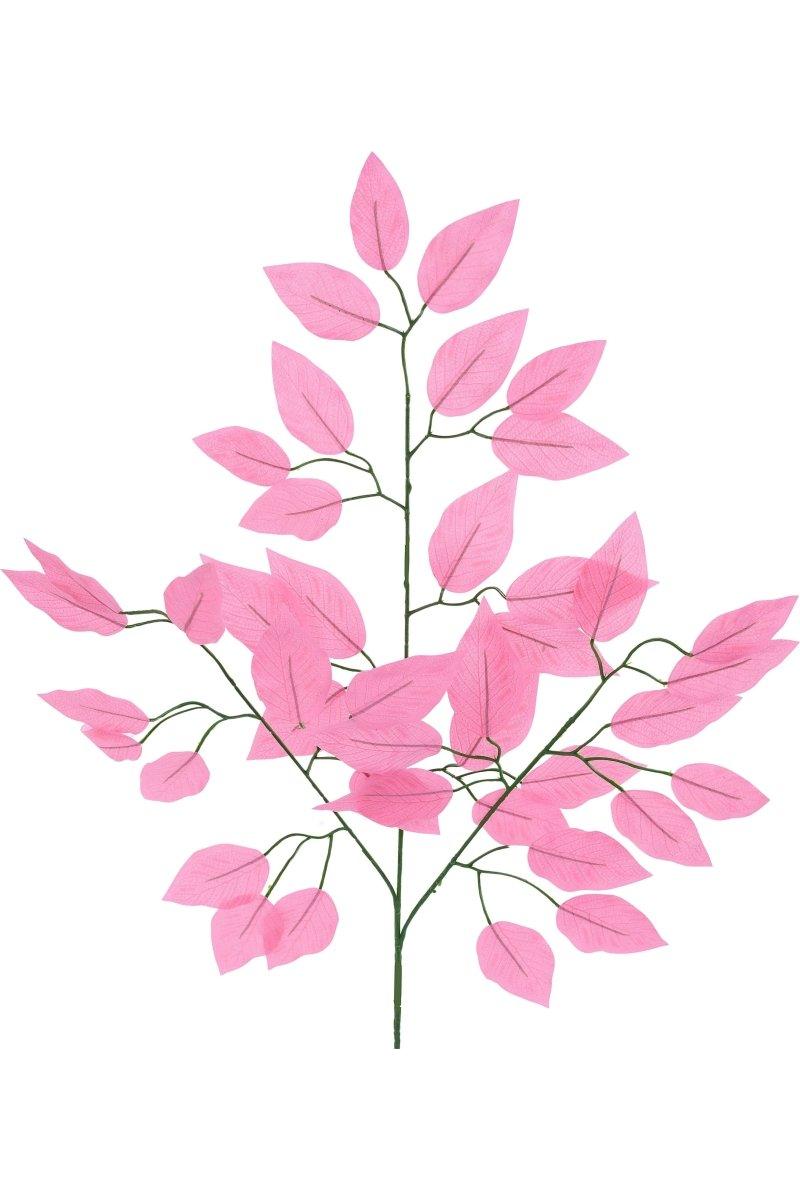 Shop For 23" Silk Ficus Spray: Light Pink (Set of 12)