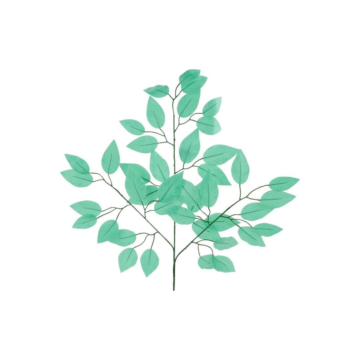 23" Silk Ficus Spray: Mint Green (Set of 12)