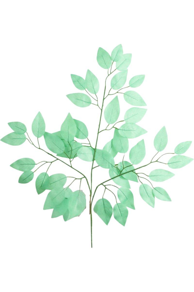 Shop For 23" Silk Ficus Spray: Mint Green (Set of 12)