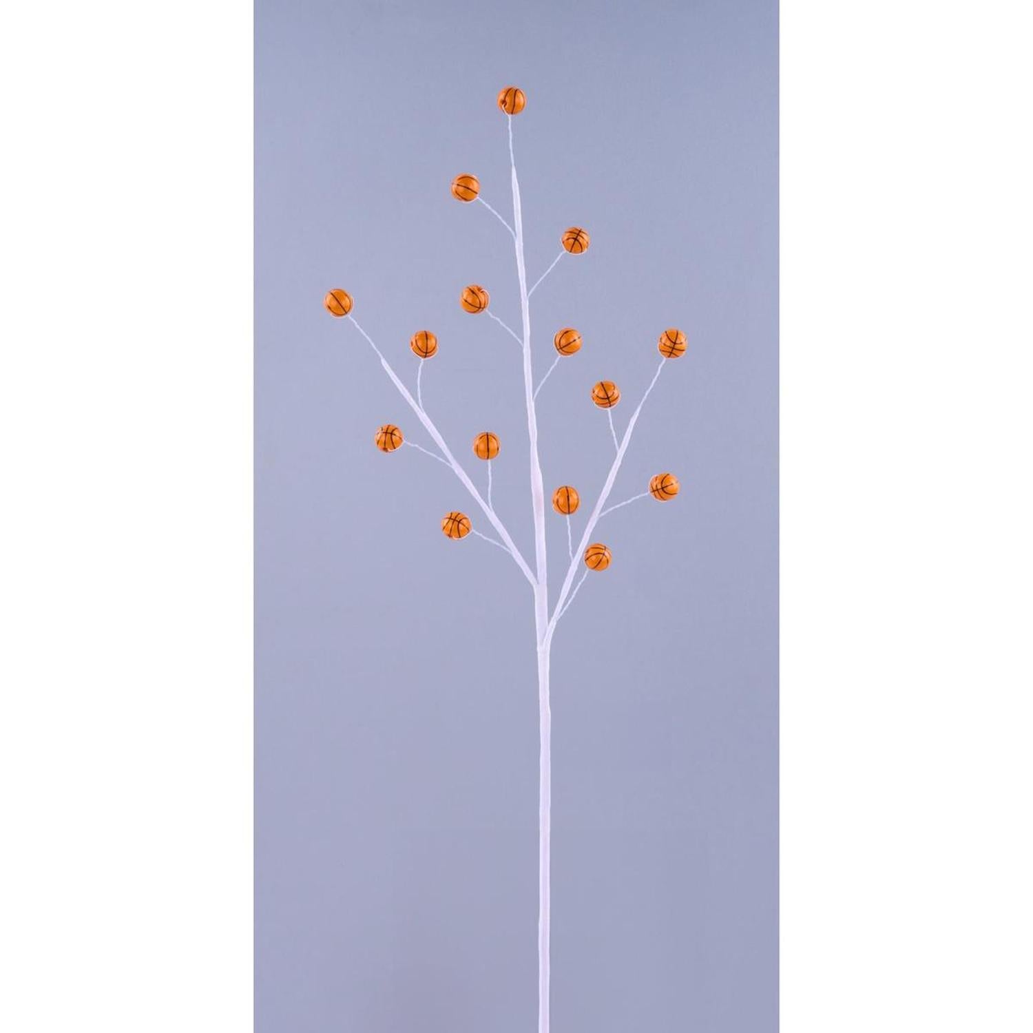 23" Wood Bead Sports Ball Spray: Basketball