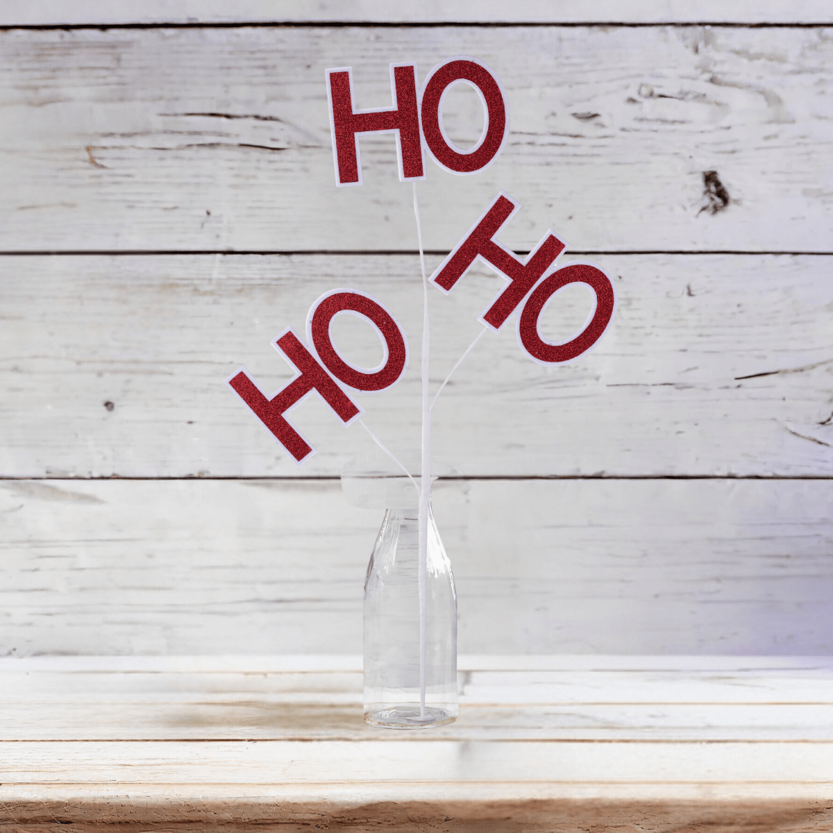 Shop For 23.5" Glitter Ho Ho Ho Spray: Red