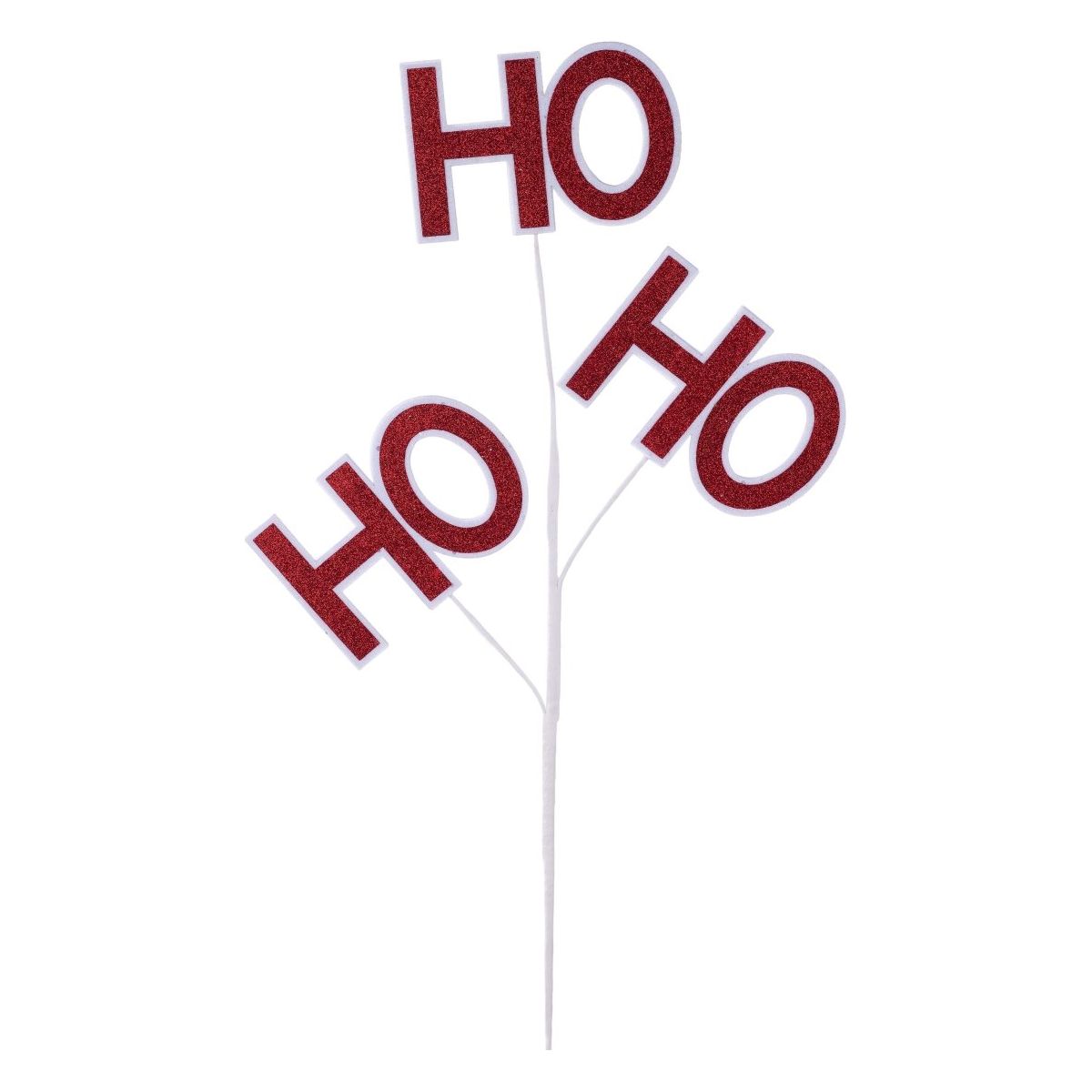 Shop For 23.5" Glitter Ho Ho Ho Spray: Red