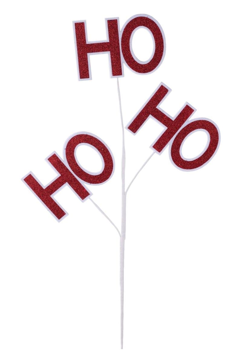Shop For 23.5" Glitter Ho Ho Ho Spray: Red