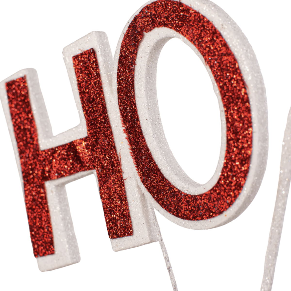 Shop For 23.5" Glitter Ho Ho Ho Spray: Red