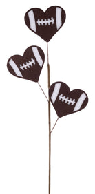 Shop For 23in Felt Fabric Football Hearts Spray