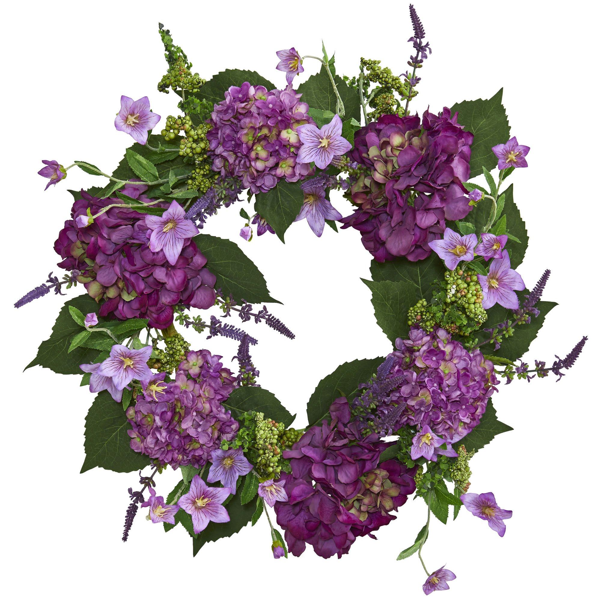 Shop For 24” Artificial Hydrangea Wreath