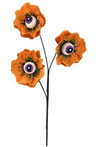 Shop For 24" Eyeball Flower Spray: Orange