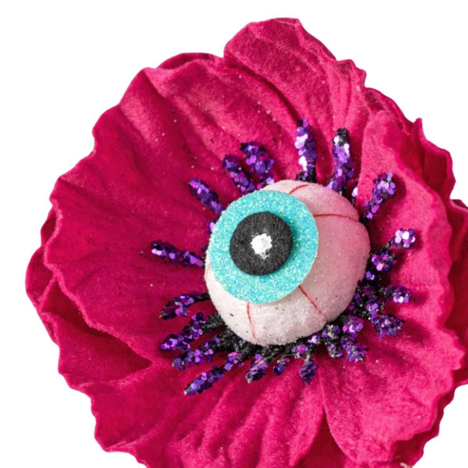 24" Eyeball Flower Spray: Pink