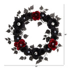Shop For 24” Eyeball Rose Halloween Artificial Wreath