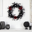 Shop For 24” Eyeball Rose Halloween Artificial Wreath