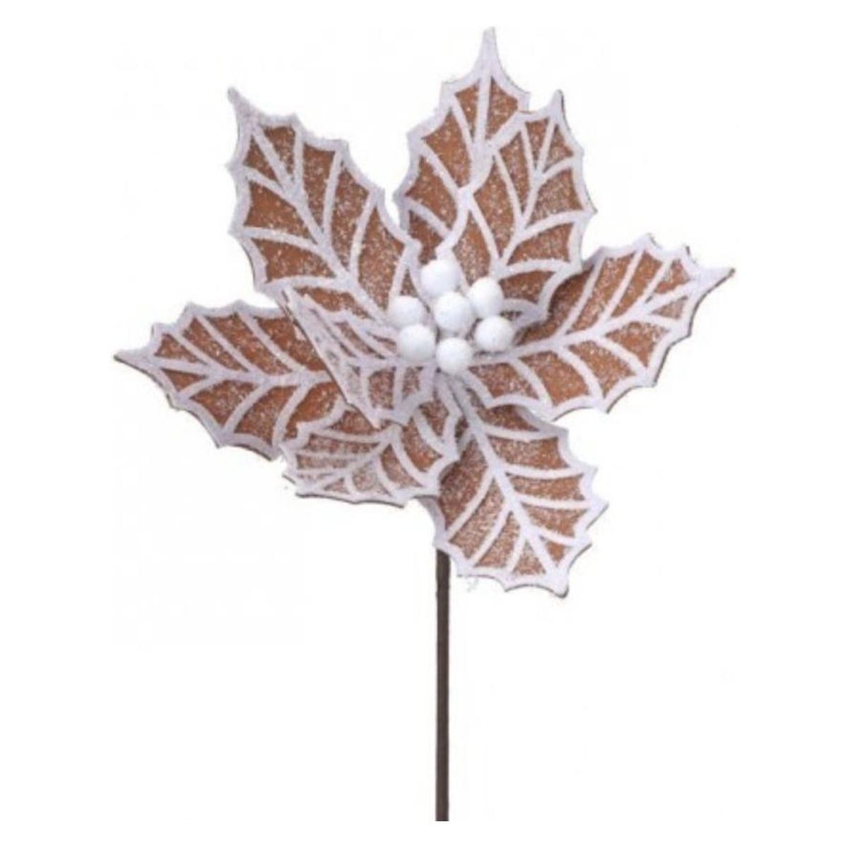 Shop For 24” Gingerbread Poinsettia Stem at Michelle's aDOORable Creations