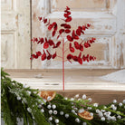 Shop For 24" Glitter Eucalyptus Spray: Red