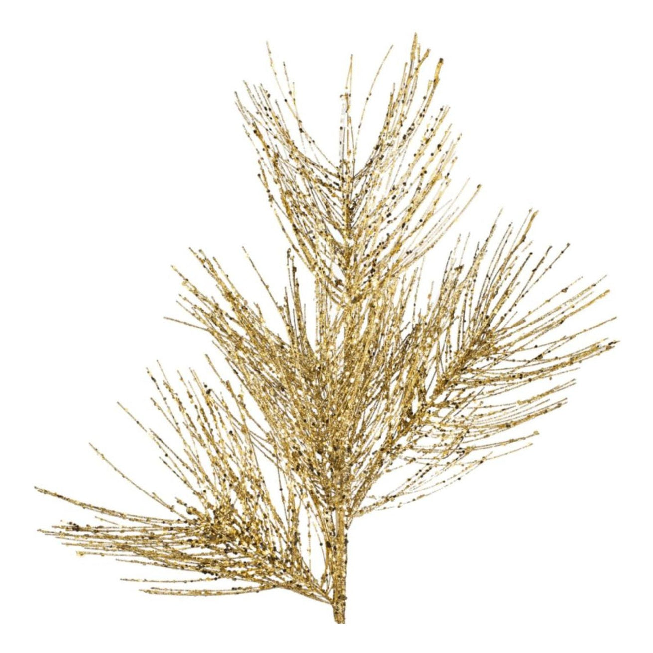 24" Glitter Pine Pick: Champagne