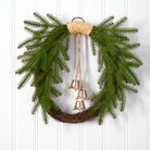 Shop For 24” Holiday Christmas Pine and Bells Wreath