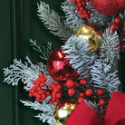 Shop For 24" Holiday Splendor Red And Gold Aspen Wreath