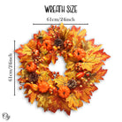 Shop For 24" Illuminated Maple Leaf Fall Wreath