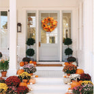 Shop For 24" Illuminated Maple Leaf Fall Wreath