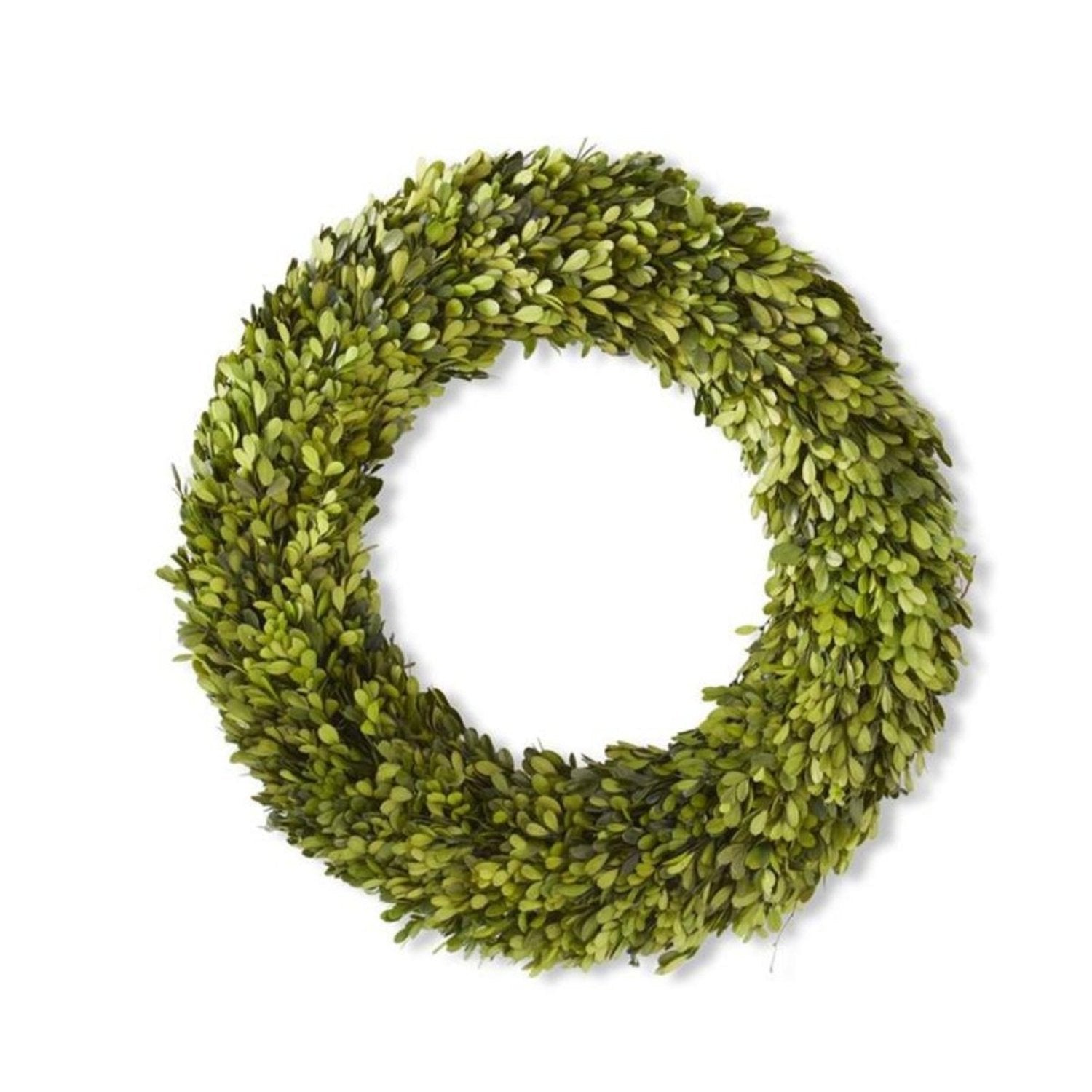 Shop For 24 Inch Round Preserved Natural Boxwood Wreath