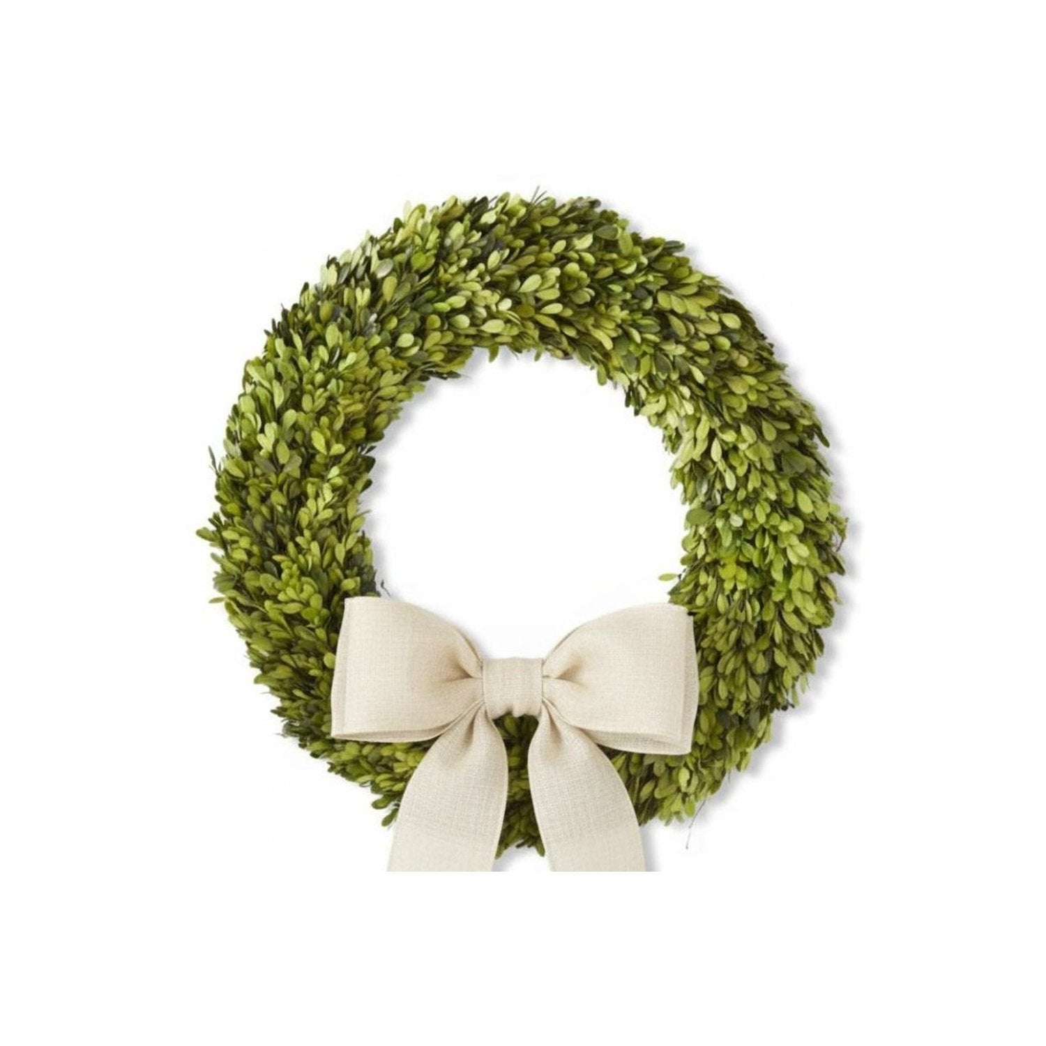 Shop For 24 Inch Round Preserved Natural Boxwood Wreath