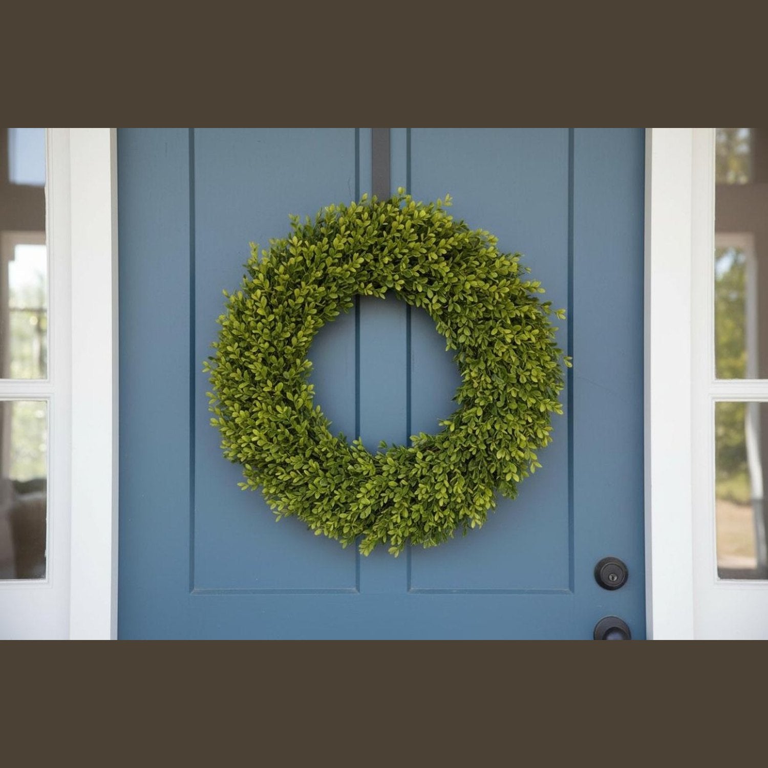 Shop For 24 Inch Round Preserved Natural Boxwood Wreath