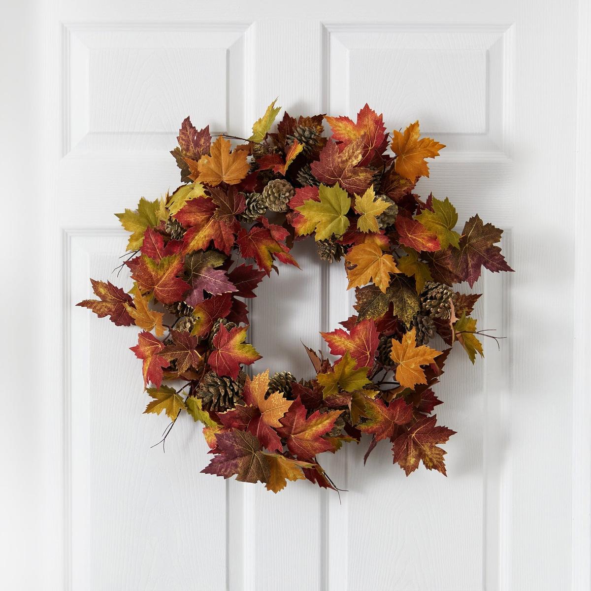Shop For 24” Maple Pine Cone Wreath