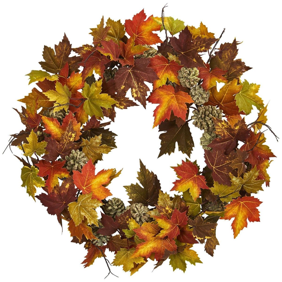 Shop For 24” Maple Pine Cone Wreath