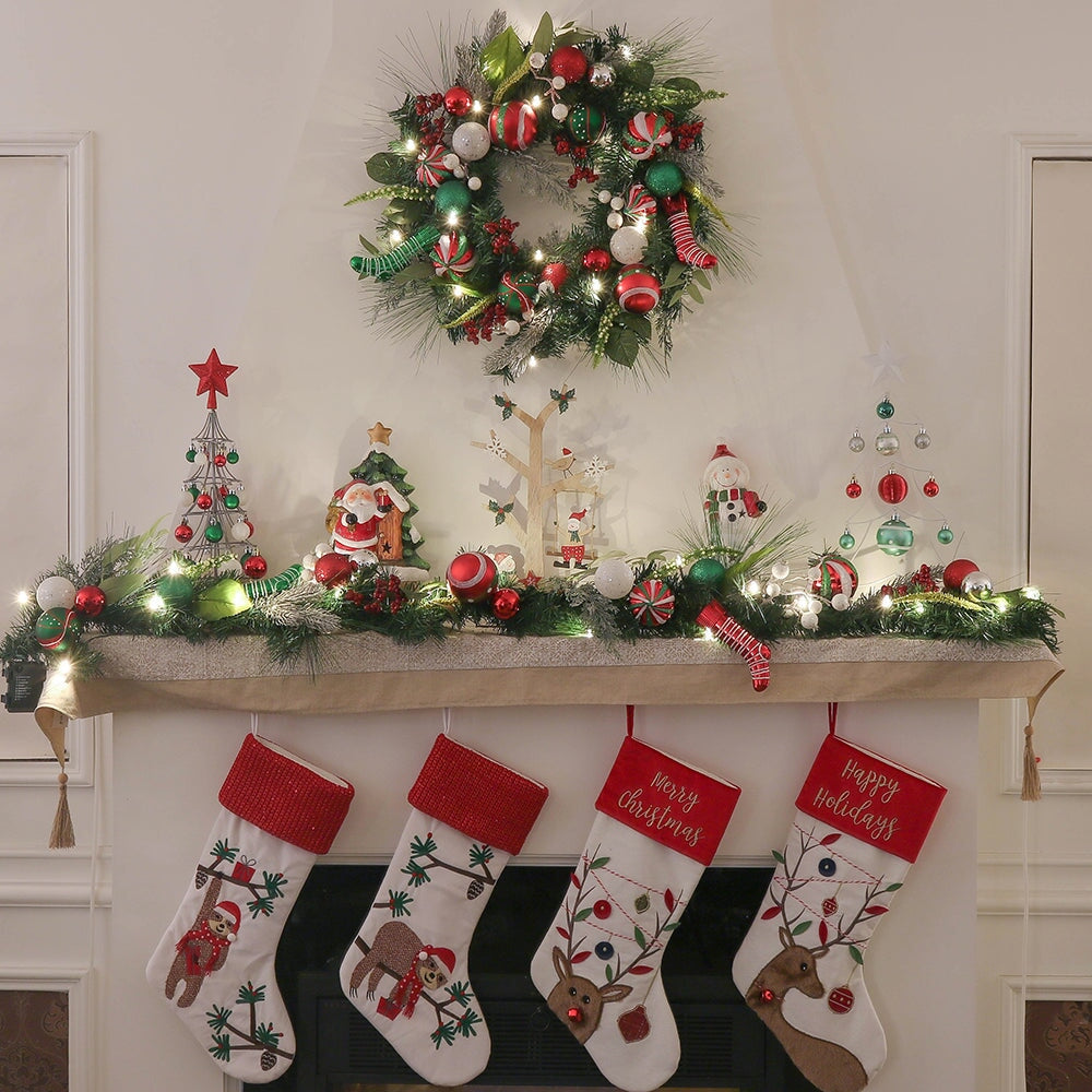 Shop For 24" Merry and Bright Bold Christmas Door Wreath