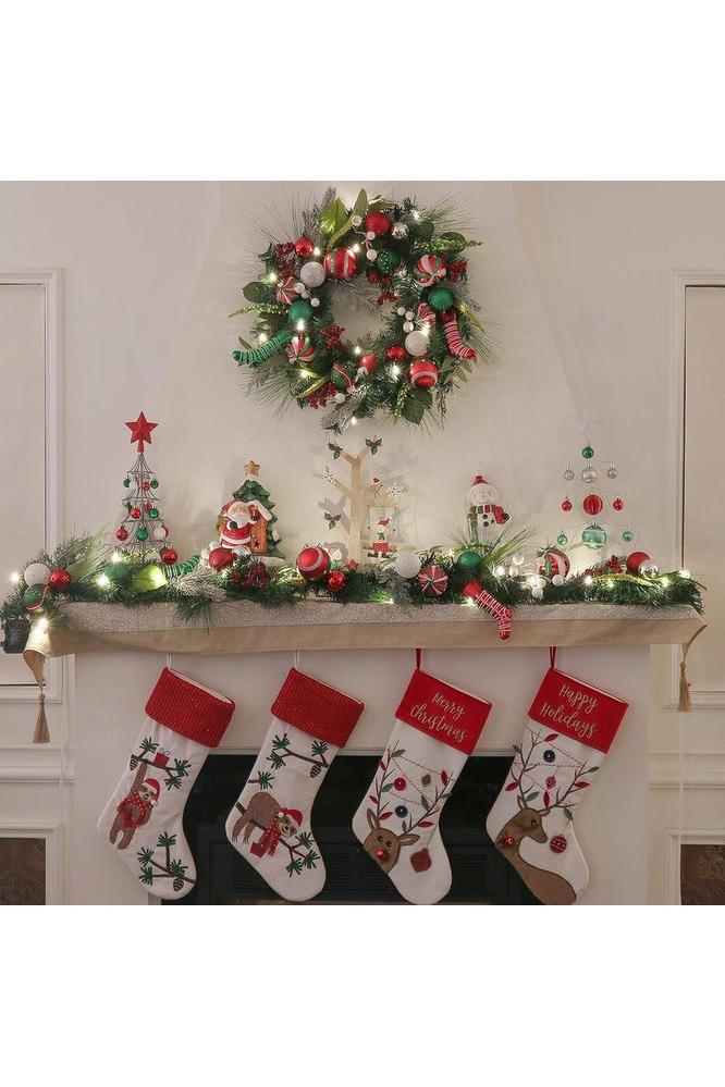 Shop For 24" Merry and Bright Bold Christmas Door Wreath