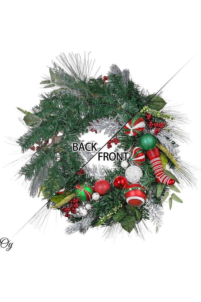 Shop For 24" Merry and Bright Bold Christmas Door Wreath
