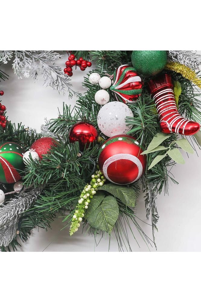 Shop For 24" Merry and Bright Bold Christmas Door Wreath