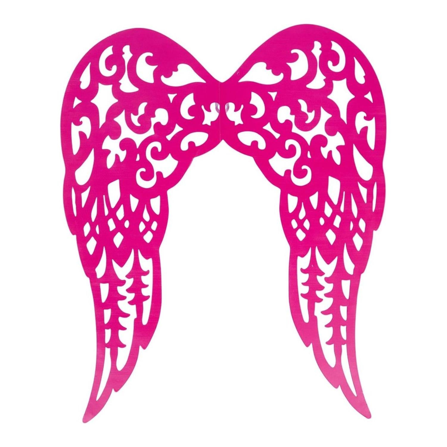 Shop For 24" Metal Filigree Angel Wings: Hot Pink