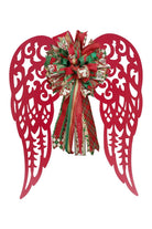 Shop For 24" Metal Filigree Angel Wings: Red