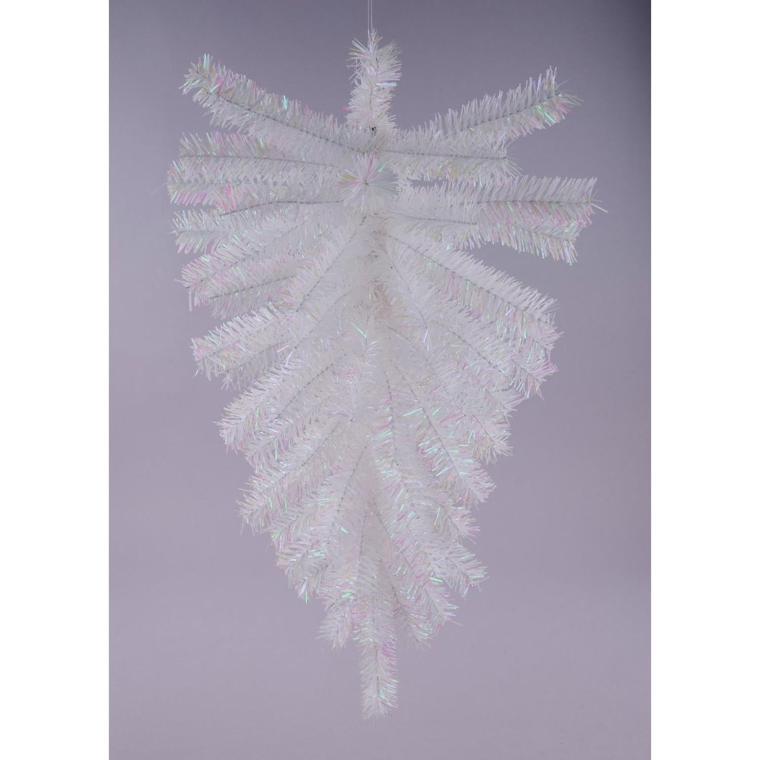 Shop For 24" Metallic Teardrop Swag: Iridescent White