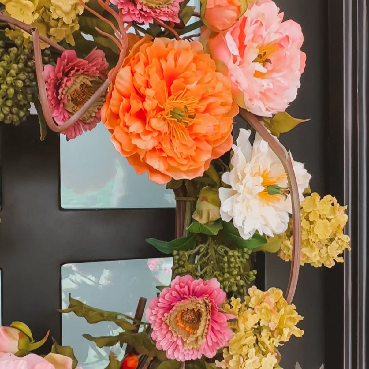 Shop For 24" Mixed Peony Wreath