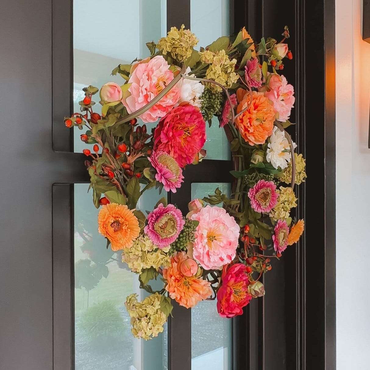 Shop For 24" Mixed Peony Wreath