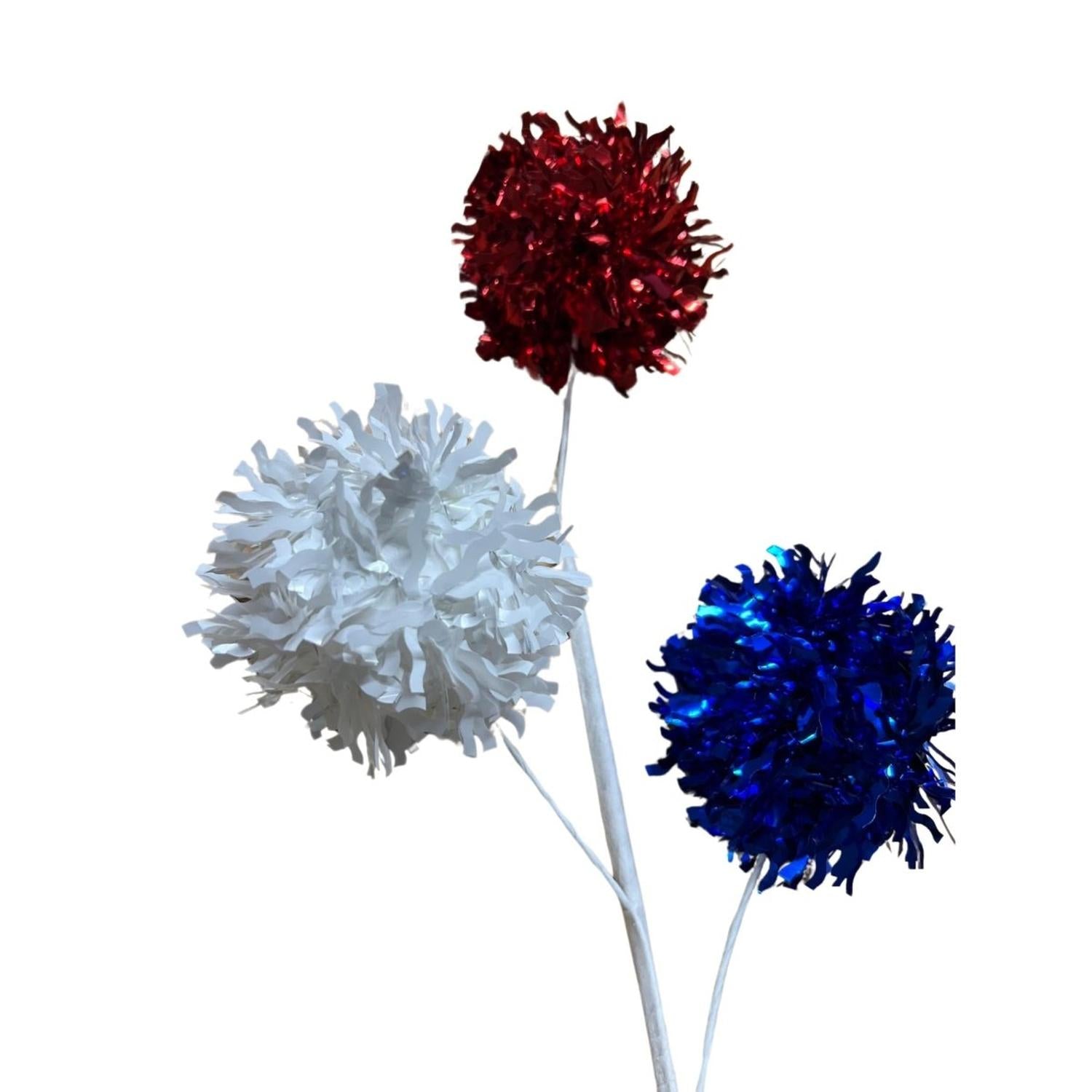 Shop For 24" Patriotic Firework Tinsel Ball Spray