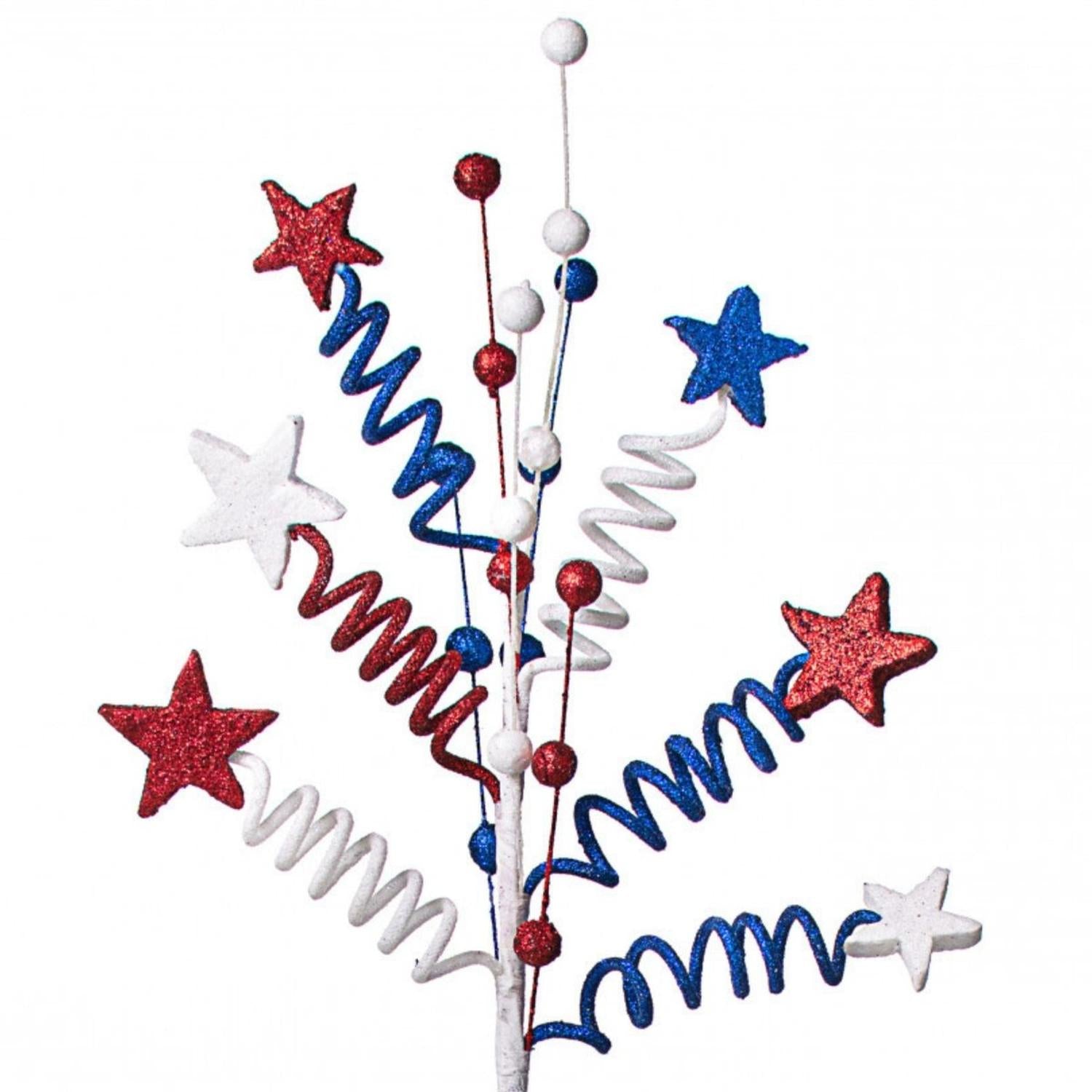 24" Patriotic Star Ball & Twist Spray