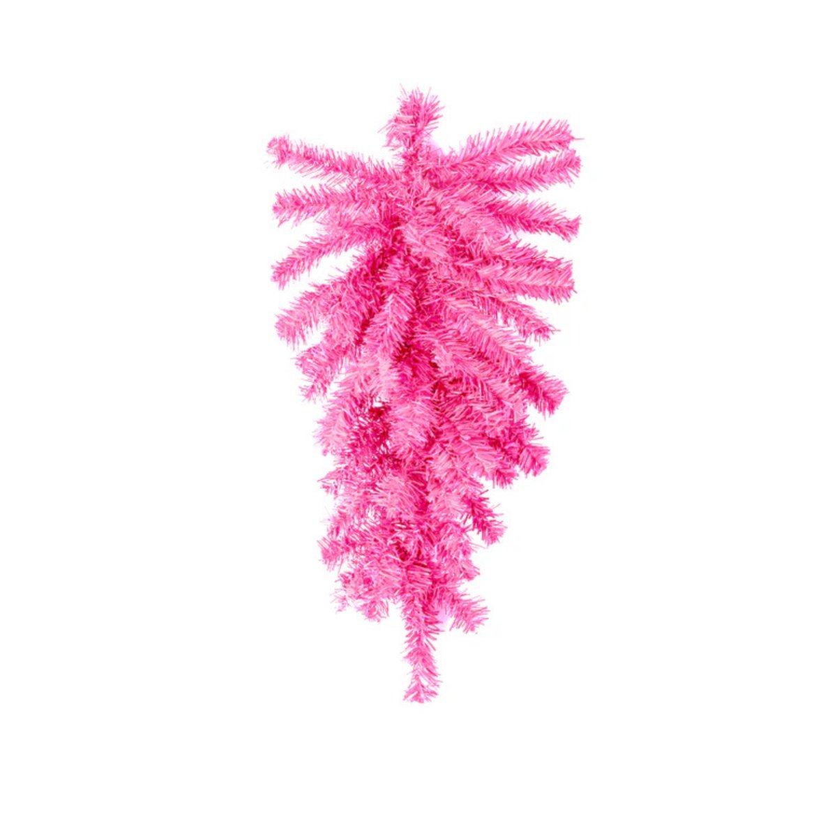 Shop For 24" Pine Teardrop Swag, 55 Tips: Pink