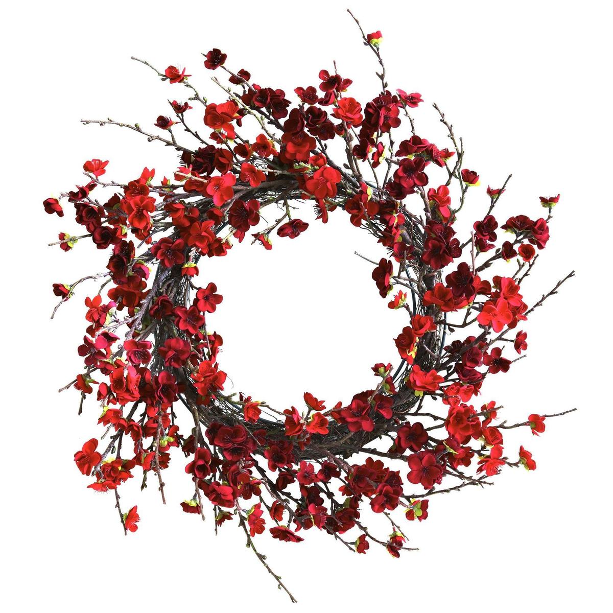 Shop For 24” Plum Blossom Artificial Wreath