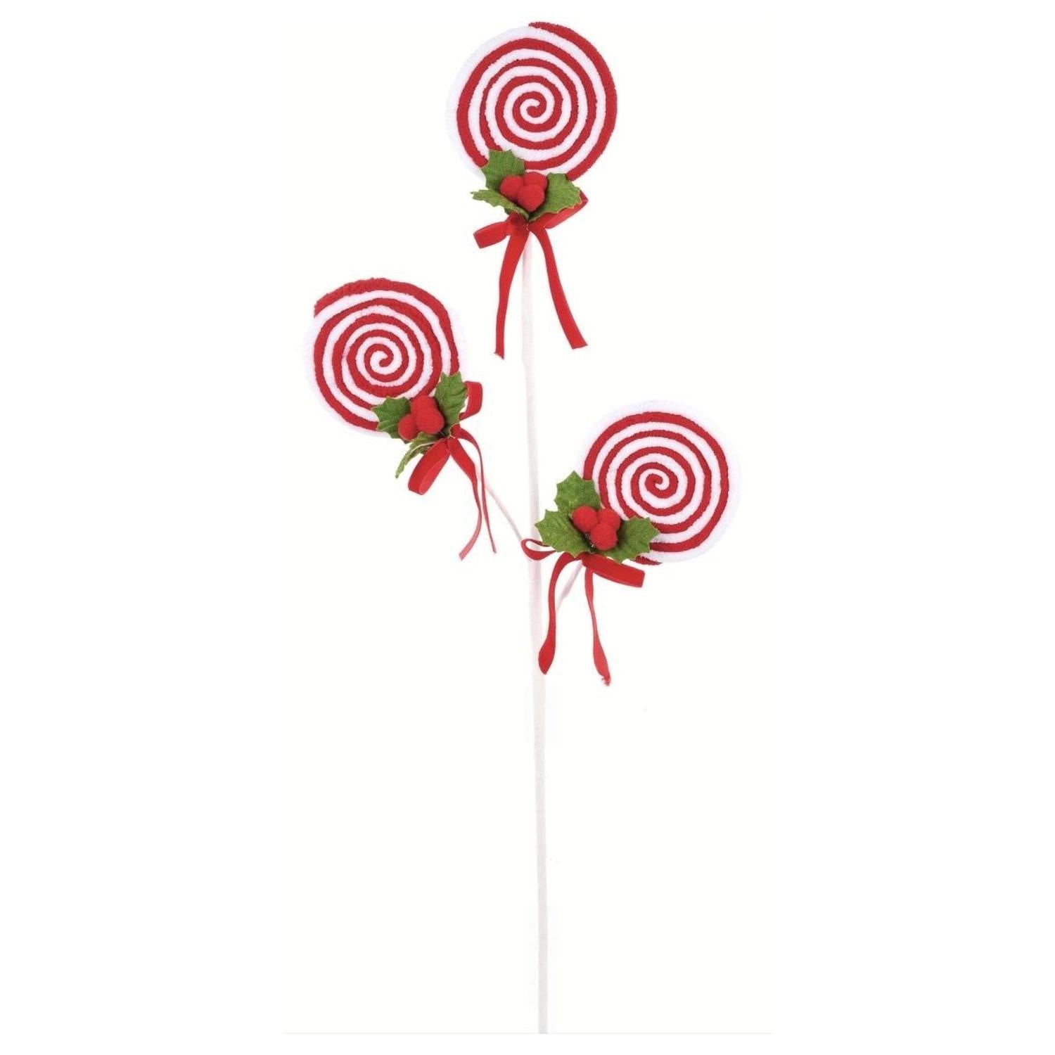 Shop For 24" Red White Lollipop Bundle Spray