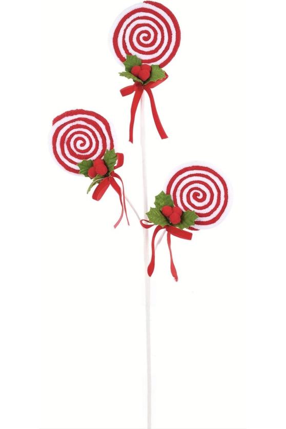 Shop For 24" Red White Lollipop Bundle Spray