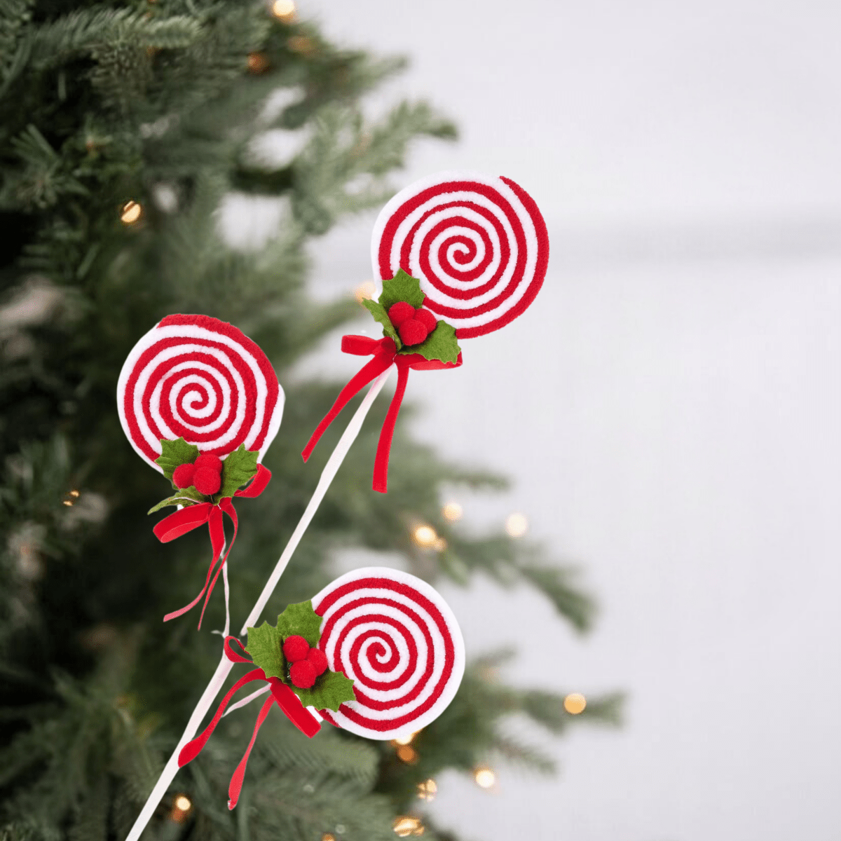 Shop For 24" Red White Lollipop Bundle Spray