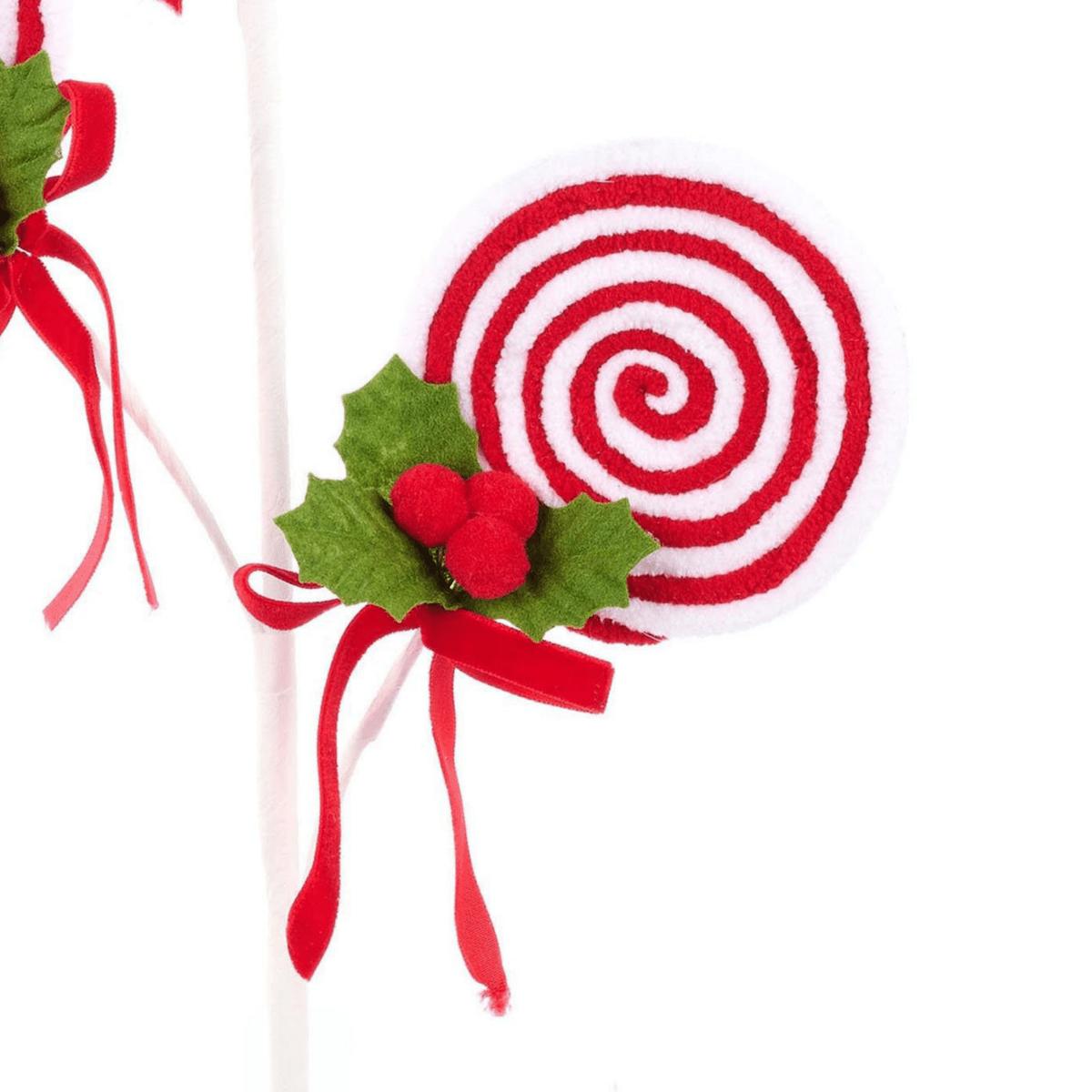 Shop For 24" Red White Lollipop Bundle Spray